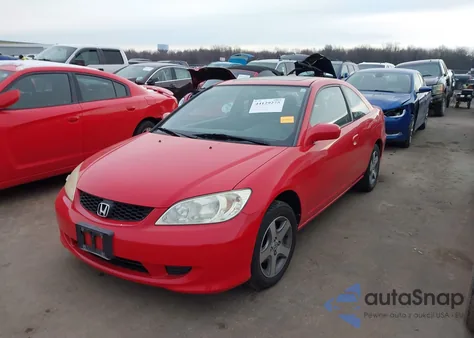 2004 Honda Civic Ex из США, поврежденный, VIN 1HGEM22984L009410